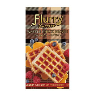 [1Month]Flurry Waffle Check Brown フルーリーマンスリー ワッフルチェックブラウン